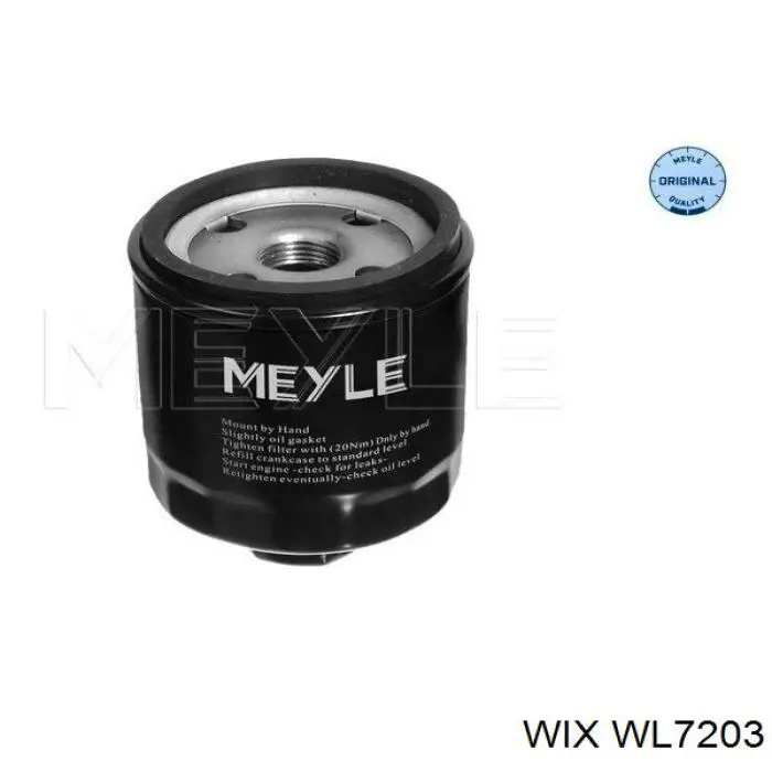 Do koszyka WL7203 WIX Filtr oleju