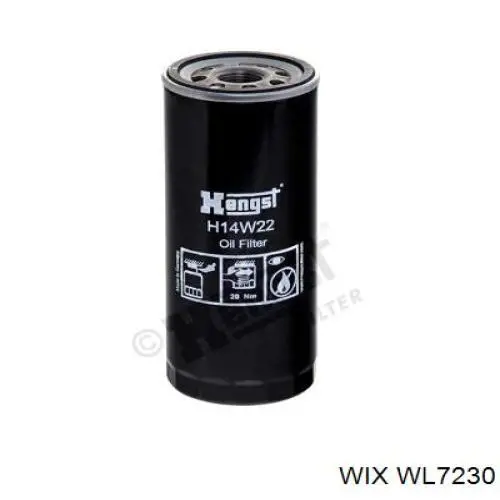 Do koszyka WL7230 WIX Filtr oleju
