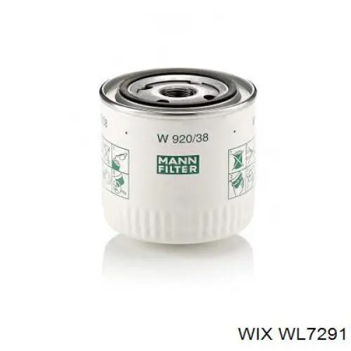 Filtr oleju WIX WL7291 cena, od 8,91 USD