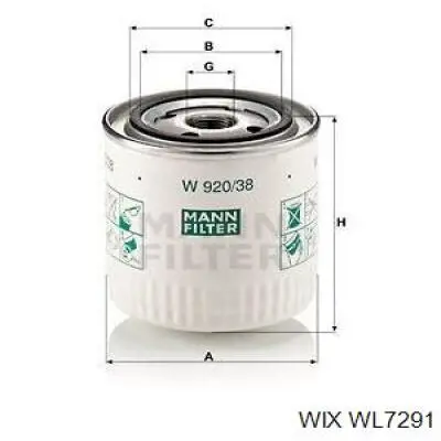 Do koszyka WL7291 WIX Filtr oleju
