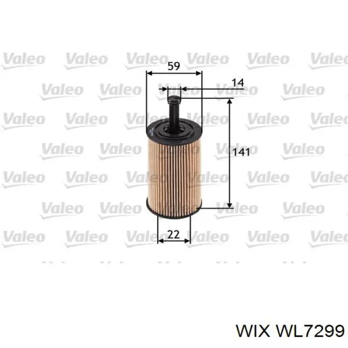Do koszyka WL7299 WIX Filtr oleju