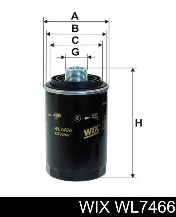 Do koszyka WL7466 WIX Filtr oleju
