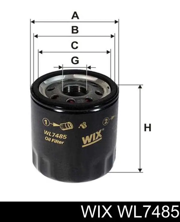 Do koszyka WL7485 WIX Filtr oleju