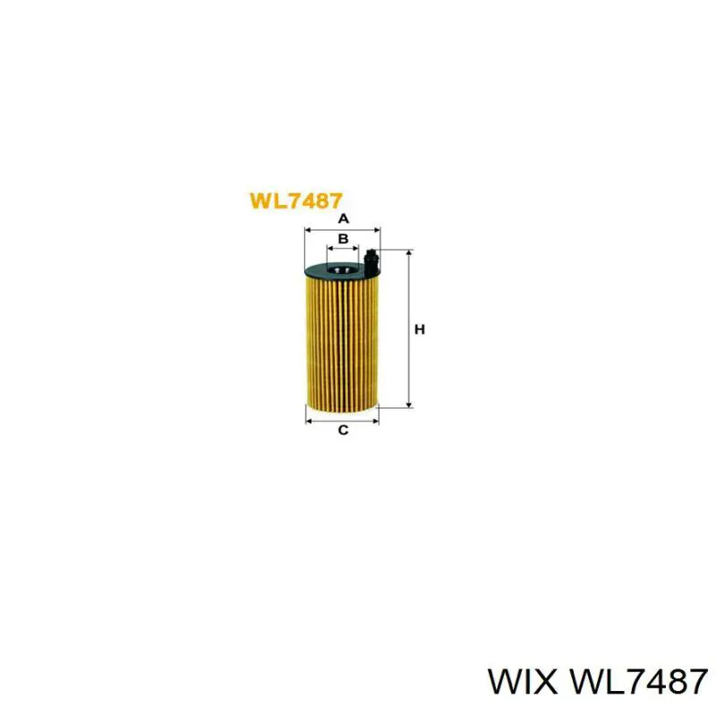Filtr oleju WIX WL7487 cena, od 8,11 USD
