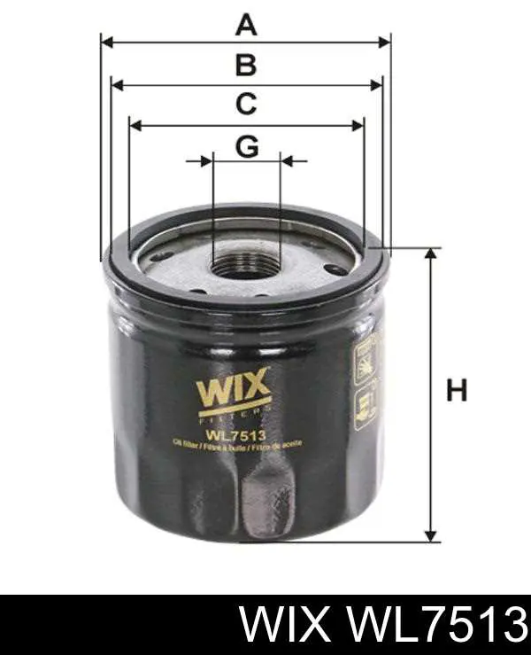 WL7513 WIX Filtr oleju