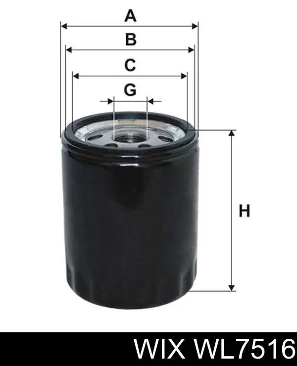 Do koszyka WL7516 WIX Filtr oleju