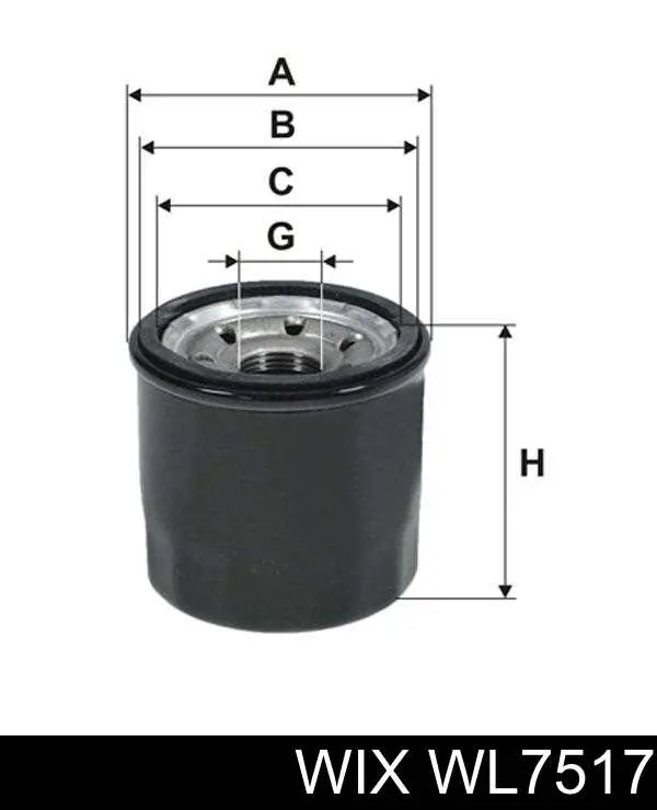 WL7517 WIX filtr oleju