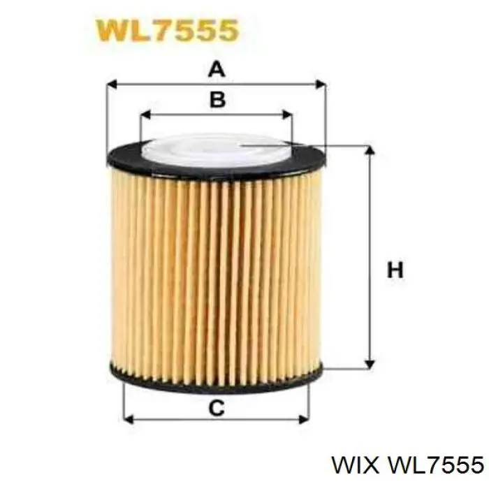Filtr oleju WIX WL7555 cena, od 10,31 USD