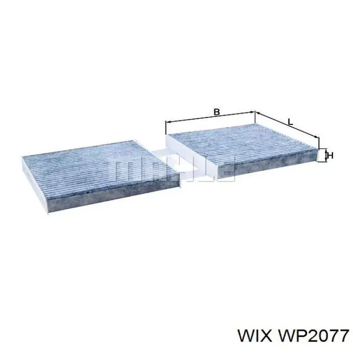 Filtr kabiny WIX WP2077 cena, od 16,48 USD
