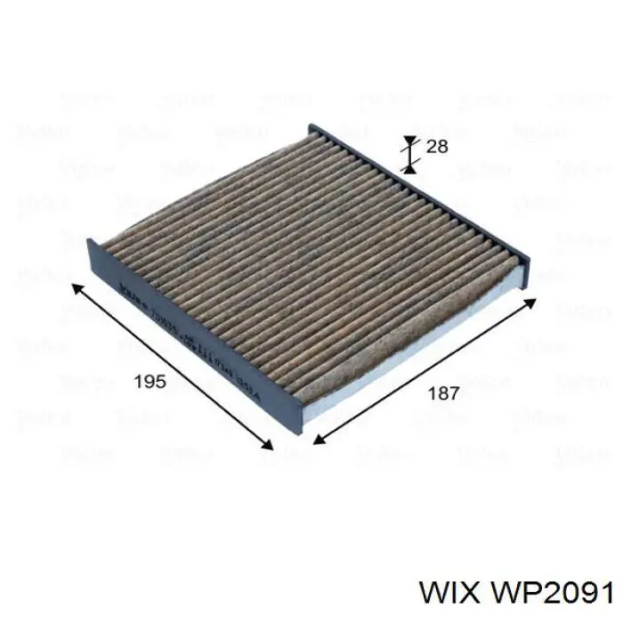WP2091 WIX Filtr kabiny