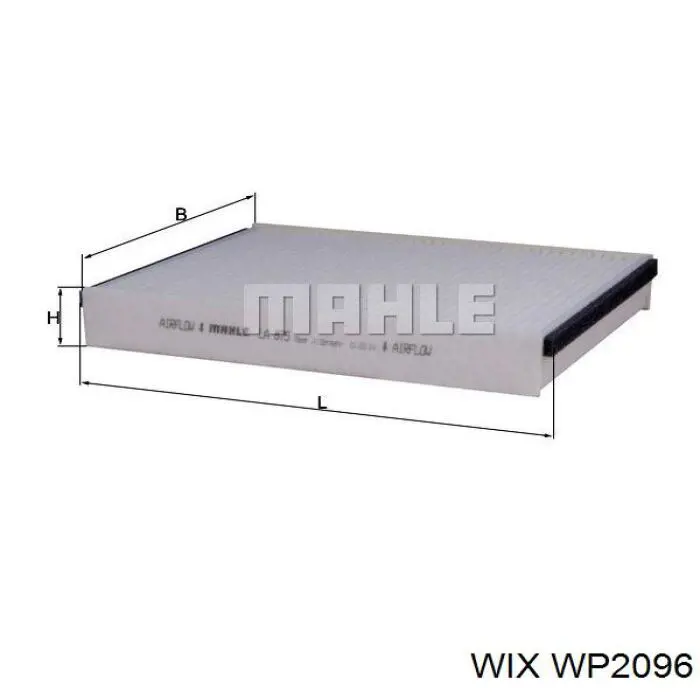 WP2096 WIX Filtr kabiny