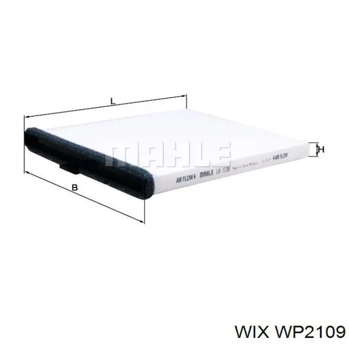 WP2109 WIX Filtr kabiny