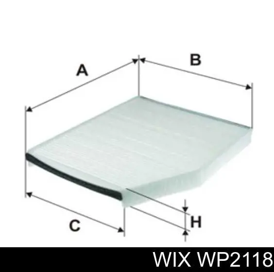 WP2118 WIX Filtr kabiny