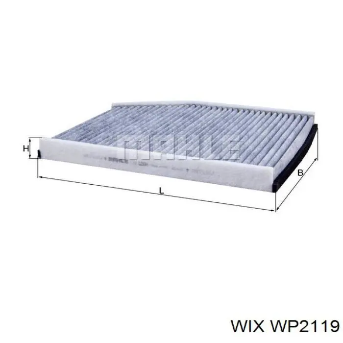 Filtr kabiny WIX WP2119 cena, od 12,06 USD
