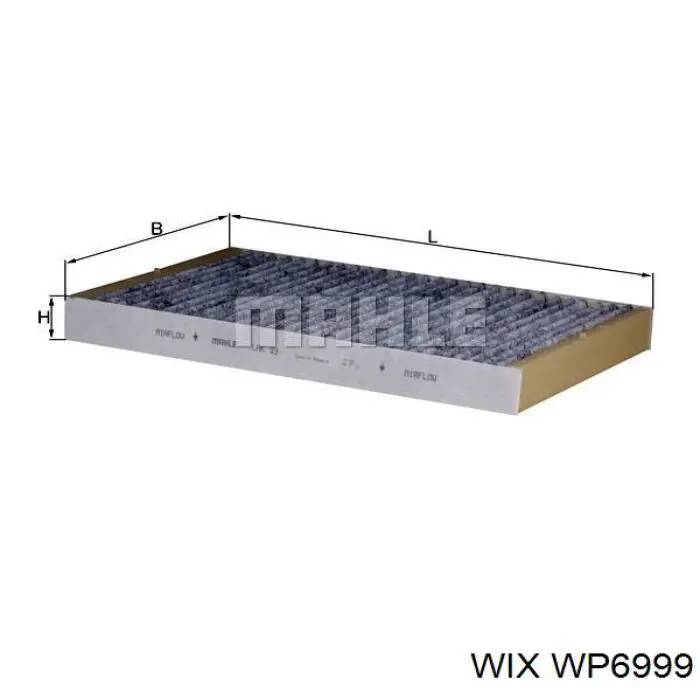 Do koszyka WP6999 WIX Filtr kabiny