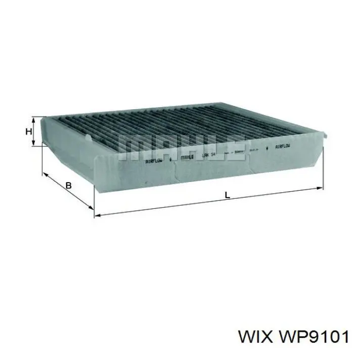 Do koszyka WP9101 WIX Filtr kabiny