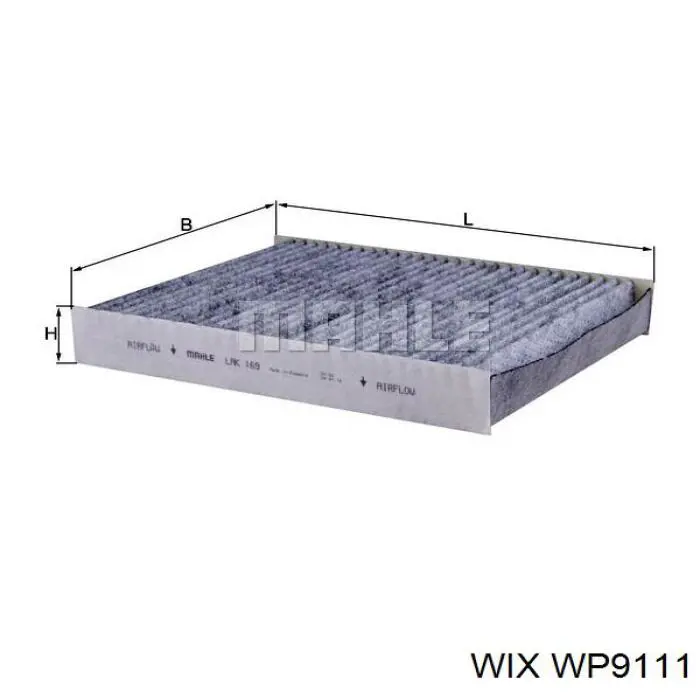 Do koszyka WP9111 WIX Filtr kabiny