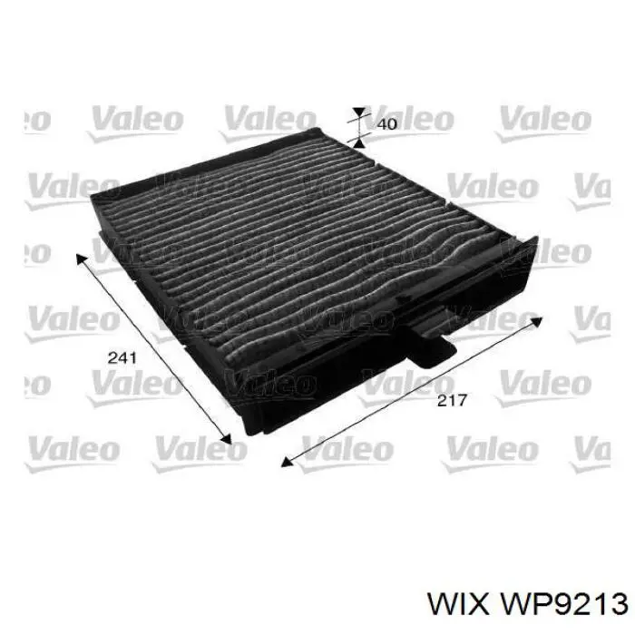 Do koszyka WP9213 WIX Filtr kabiny