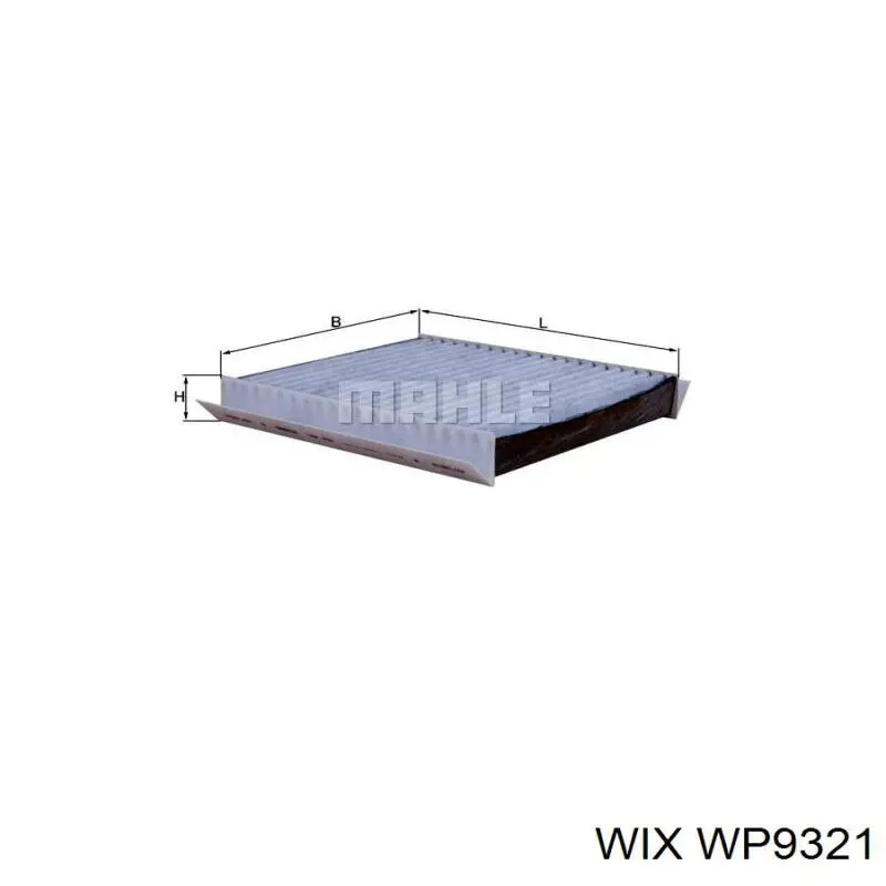 Filtr kabiny WIX WP9321 cena, od 7,56 USD
