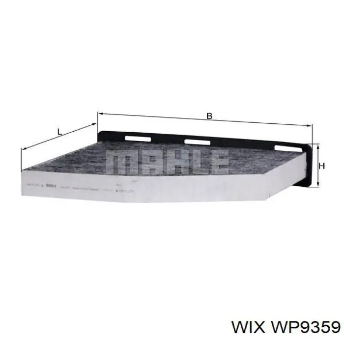 Do koszyka WP9359 WIX Filtr kabiny
