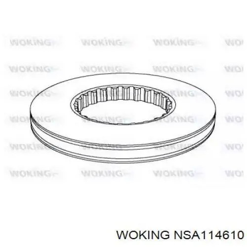 Tarcza hamulcowa przednia 20515093 Volvo