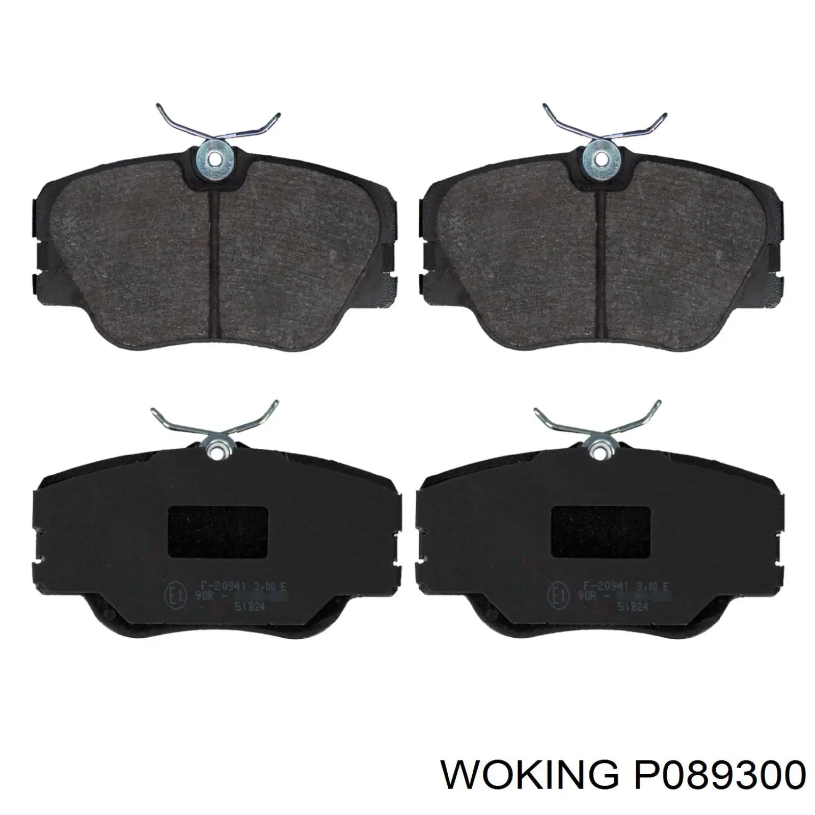 Klocki hamulcowe przednie tarczowe Woking P089300 cena, od 22,63 USD