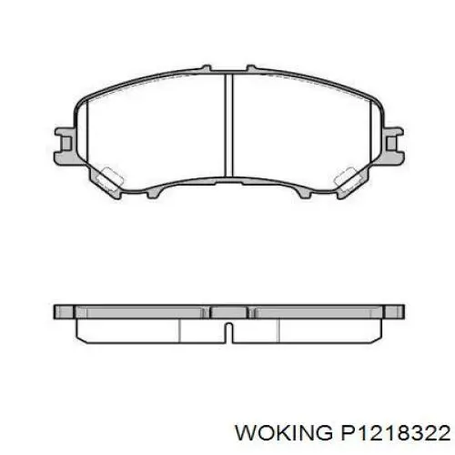 P12183.22 Woking klocki hamulcowe przednie tarczowe