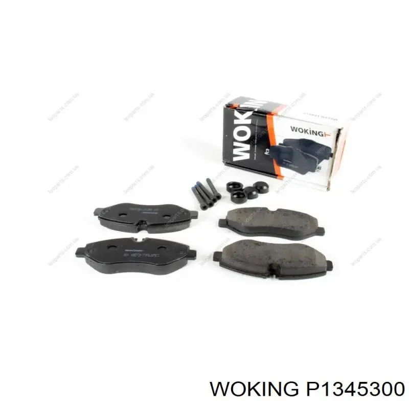 Klocki hamulcowe przednie tarczowe Woking P1345300 cena, od 28,57 USD