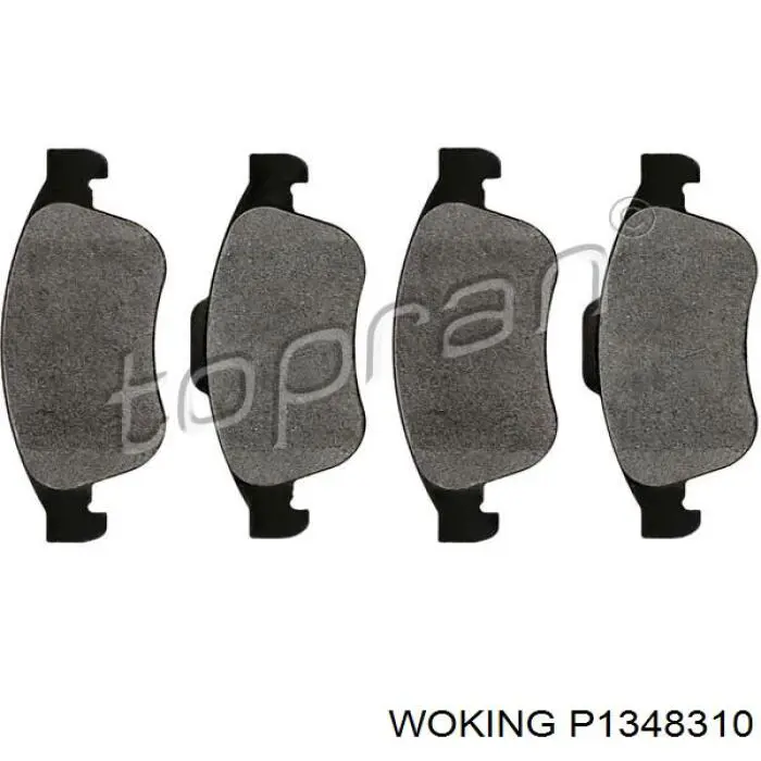 Klocki hamulcowe przednie tarczowe Woking P1348310 cena, od 26,39 USD