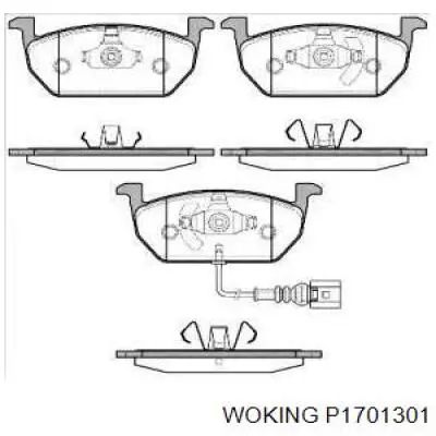 P1701301 Woking klocki hamulcowe przednie tarczowe