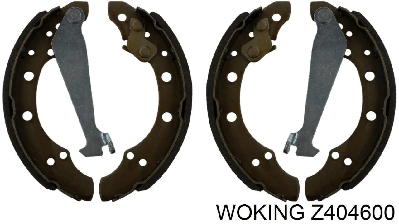 Klocki hamulcowe tylne bębnowe Woking Z404600 cena, od 26,16 USD