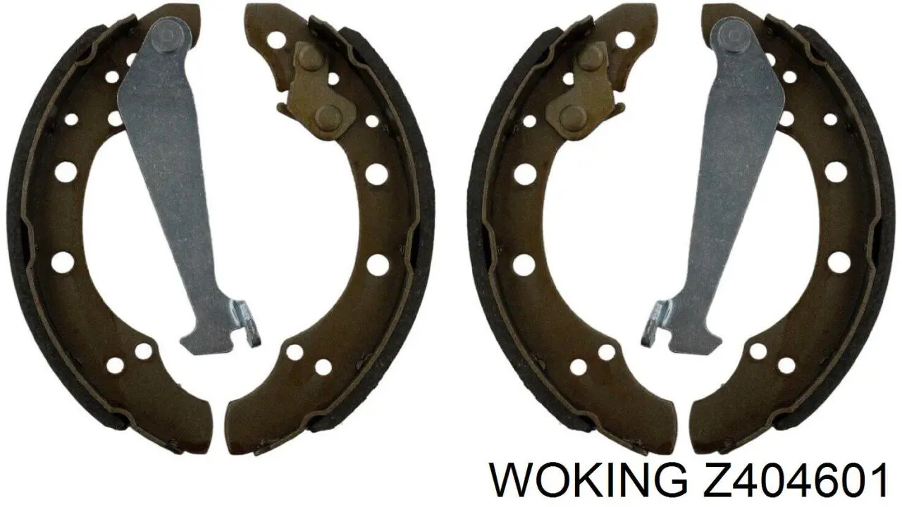 Klocki hamulcowe tylne bębnowe Woking Z404601 cena, od 20,39 USD