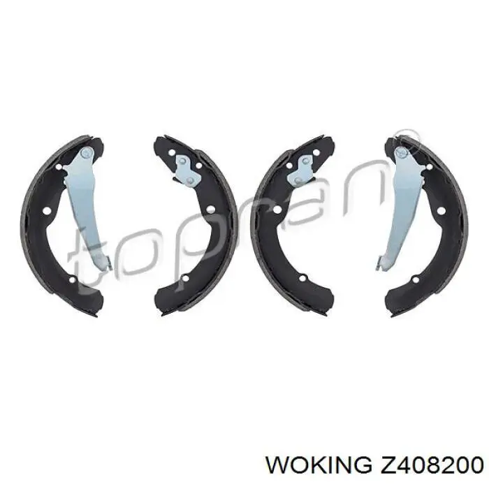 Do koszyka Z408200 Woking Klocki hamulcowe tylne bębnowe