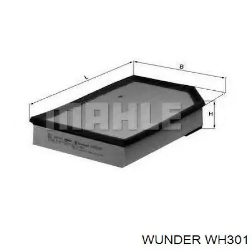 Filtr powietrza Wunder WH301 cena, od 8,43 USD