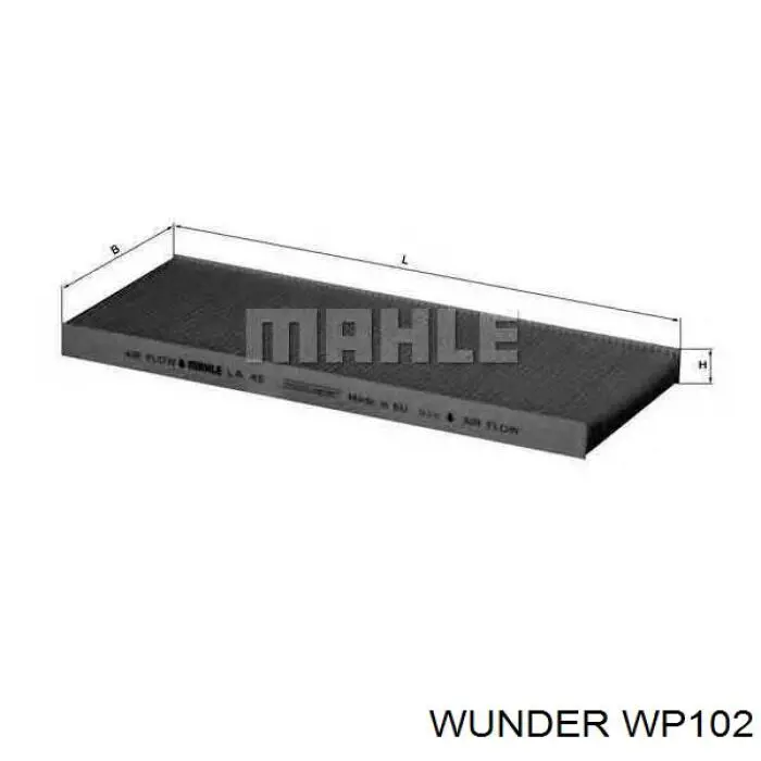 Filtr kabiny Wunder WP102 cena, od 7,16 USD
