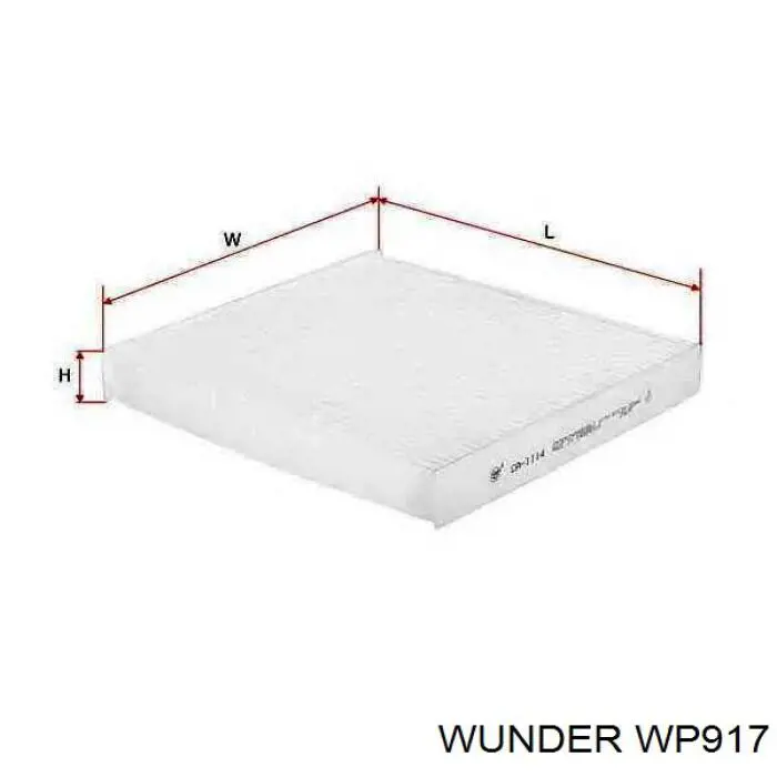 Filtr kabiny Wunder WP917