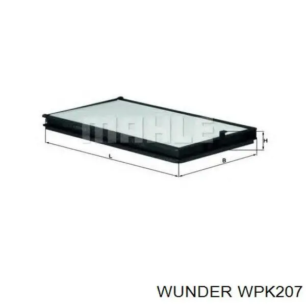 WPK 207 Wunder filtr kabiny