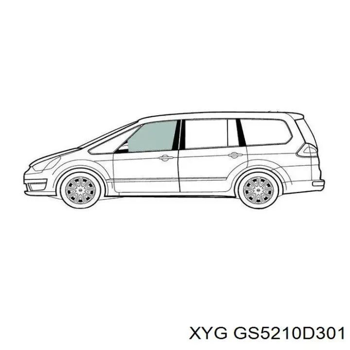 Szyba drzwi lewych przednich Opel Zafira B (A05)