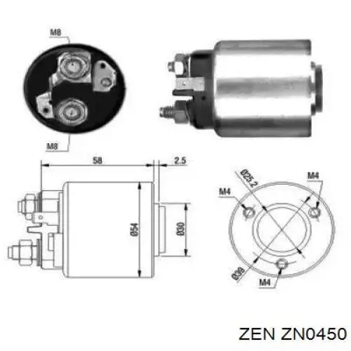 ZN0450 ZEN bendiks rozrusznika