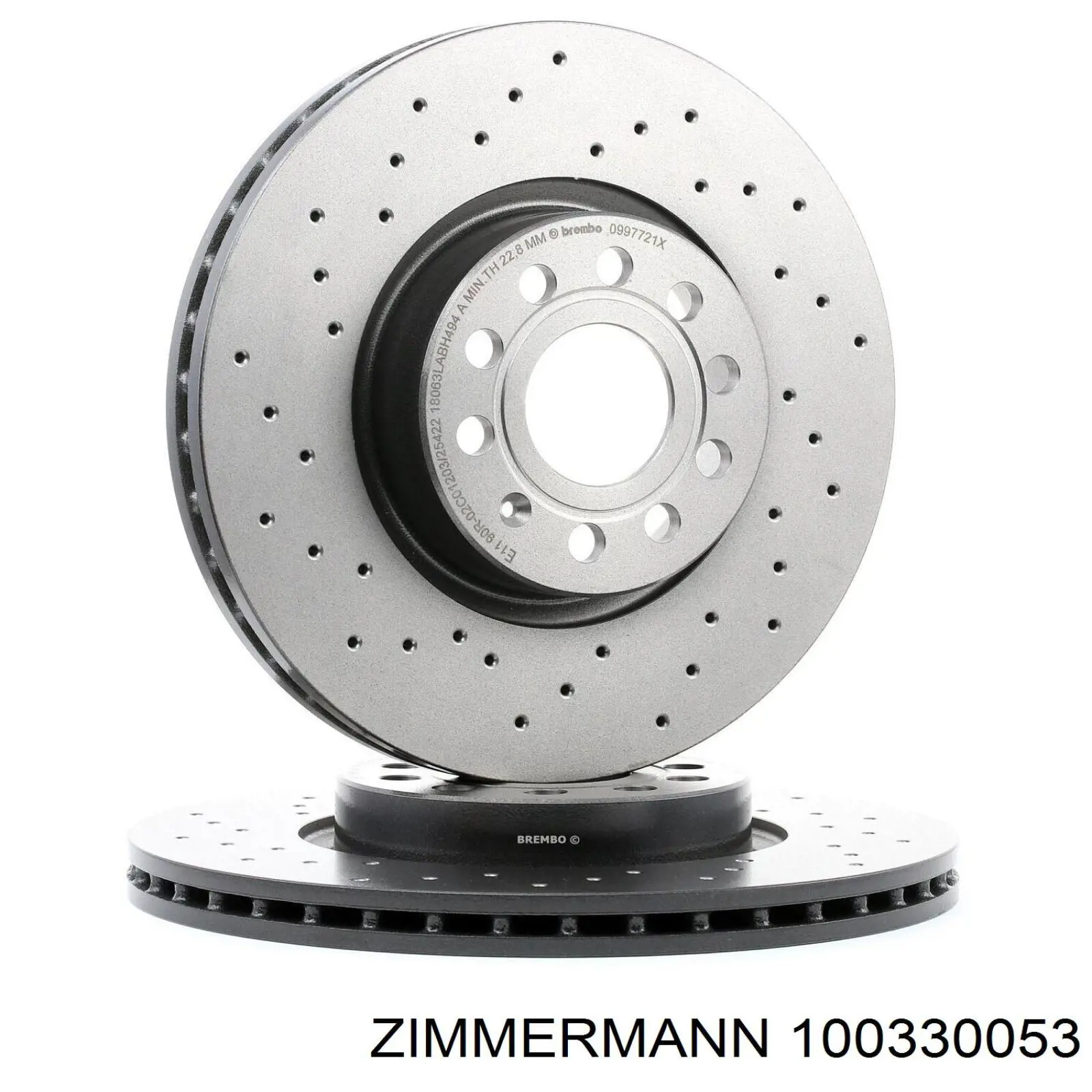 Do koszyka 100330053 Zimmermann Tarcza hamulcowa przednia