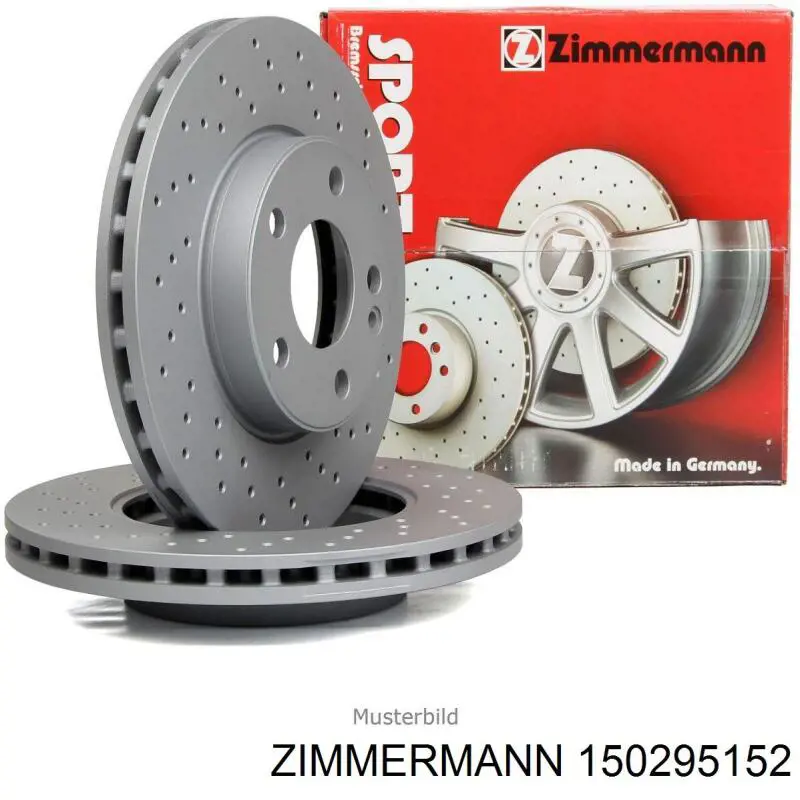 Do koszyka 150295152 Zimmermann Tarcza hamulcowa przednia
