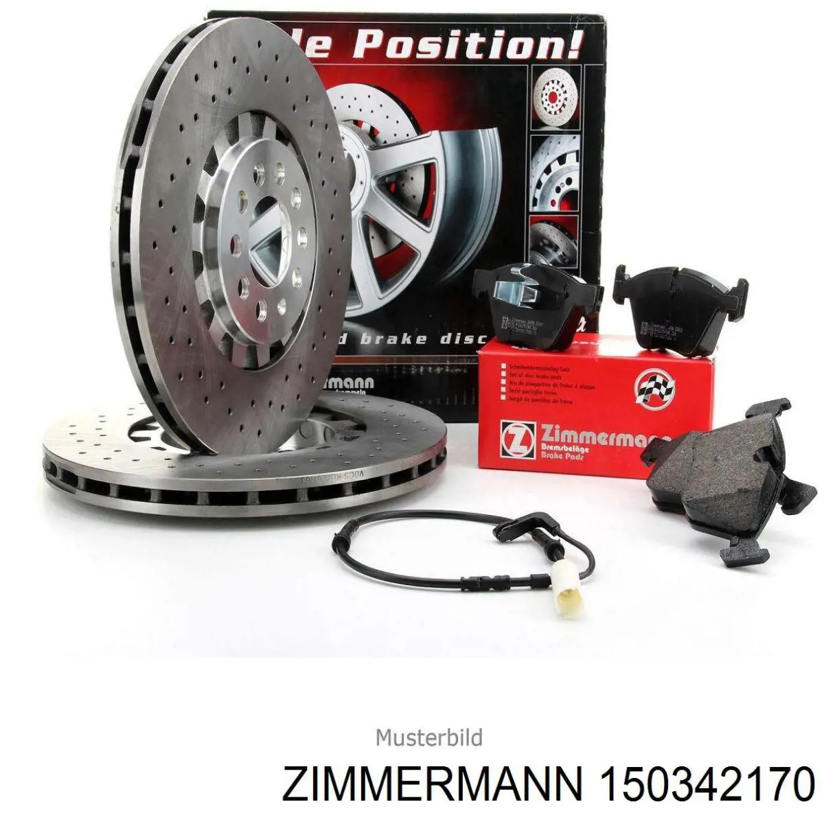 Do koszyka 150342170 Zimmermann Tarcza hamulcowa tylna