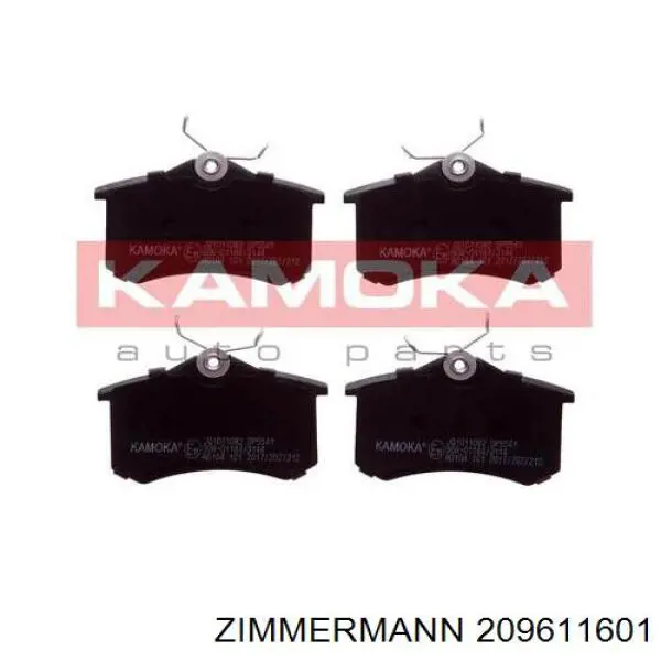 Do koszyka 209611601 Zimmermann Okładziny (klocki) do hamulców tarczowych tylne