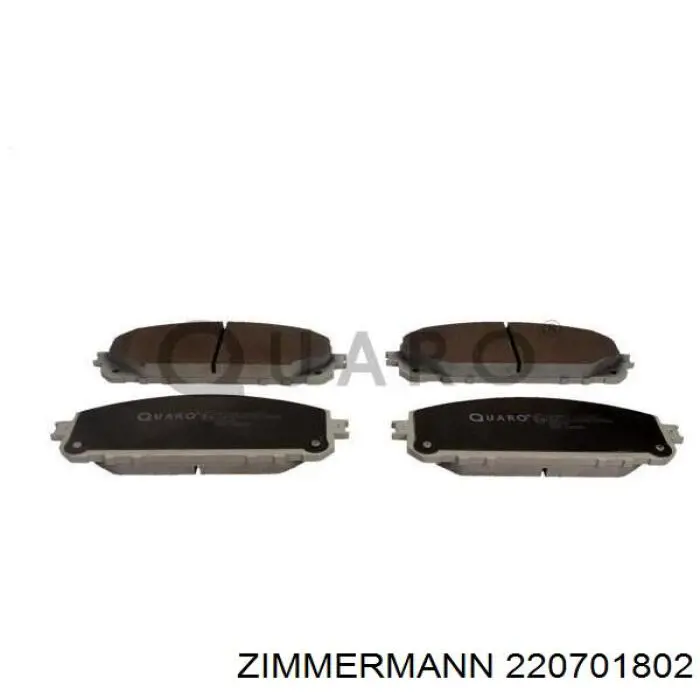 Klocki hamulcowe przednie tarczowe Zimmermann 220701802 cena, od 41,85 USD