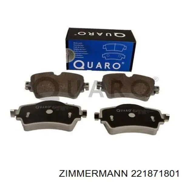 Klocki hamulcowe przednie tarczowe Zimmermann 221871801 cena, od 41,93 USD