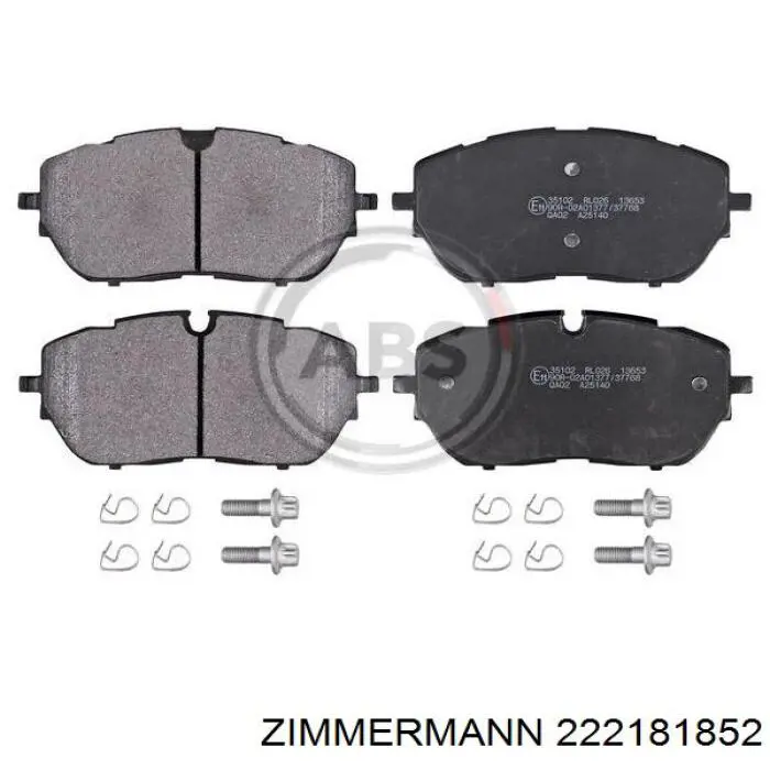 Do koszyka 222181852 Zimmermann Klocki hamulcowe przednie tarczowe