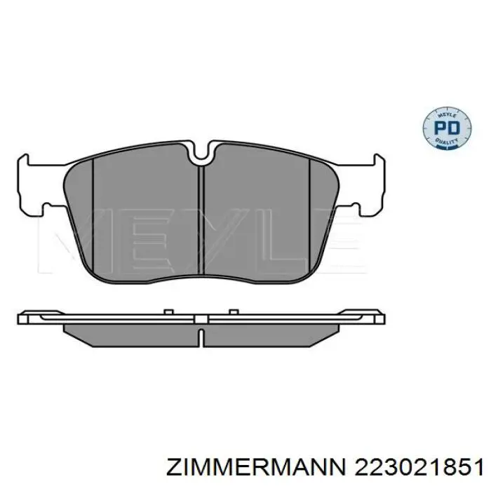 Klocki hamulcowe przednie tarczowe Zimmermann 223021851 cena, od 58,18 USD