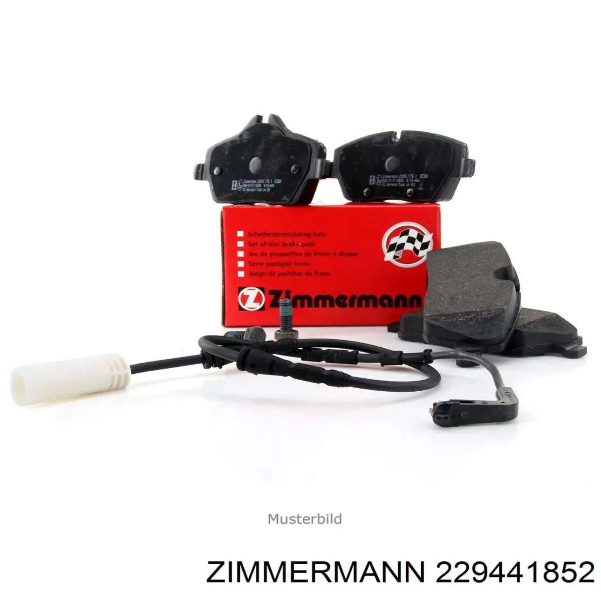 229441852 Zimmermann Klocki hamulcowe przednie tarczowe