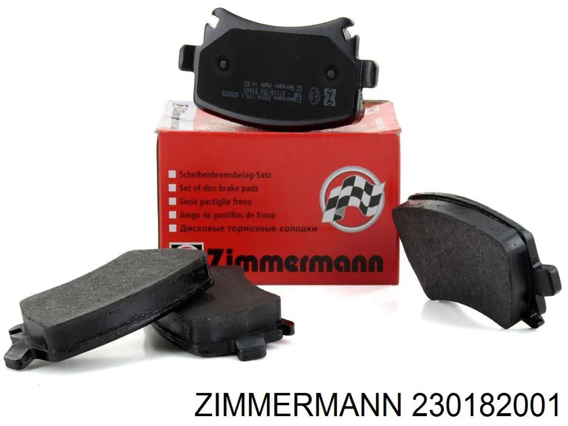 Do koszyka 230182001 Zimmermann Klocki hamulcowe przednie tarczowe