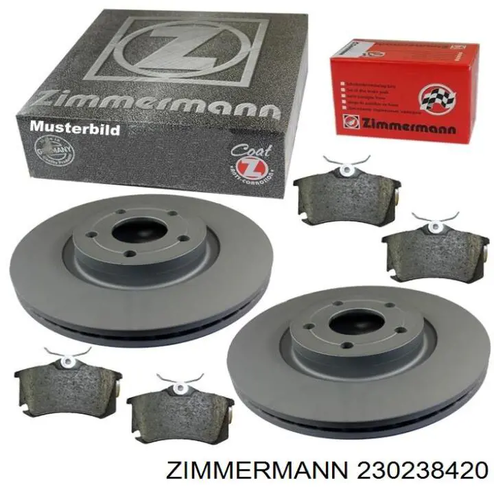 Do koszyka 230238420 Zimmermann Tarcza hamulcowa przednia